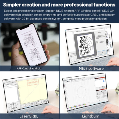 NEJE MASTER 3 MAX Laser Engraver with A40640 Dual Laser Beam Module(EU Plug) - Consumer Electronics by NEJE | Online Shopping UK | buy2fix