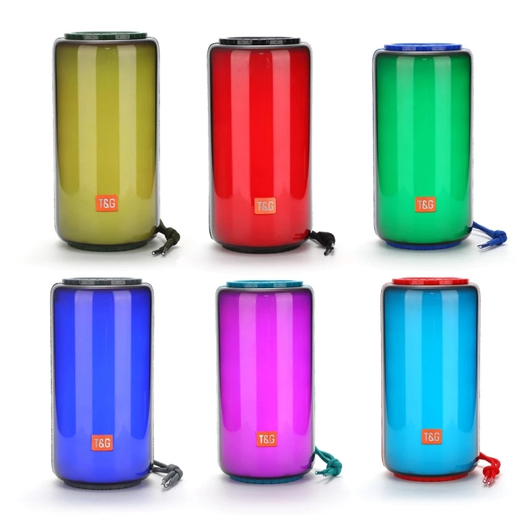 T&G TG639 10W Portable LED Light TWS Wireless Bluetooth Speaker(Red) - Mini Speaker by T&G | Online Shopping UK | buy2fix