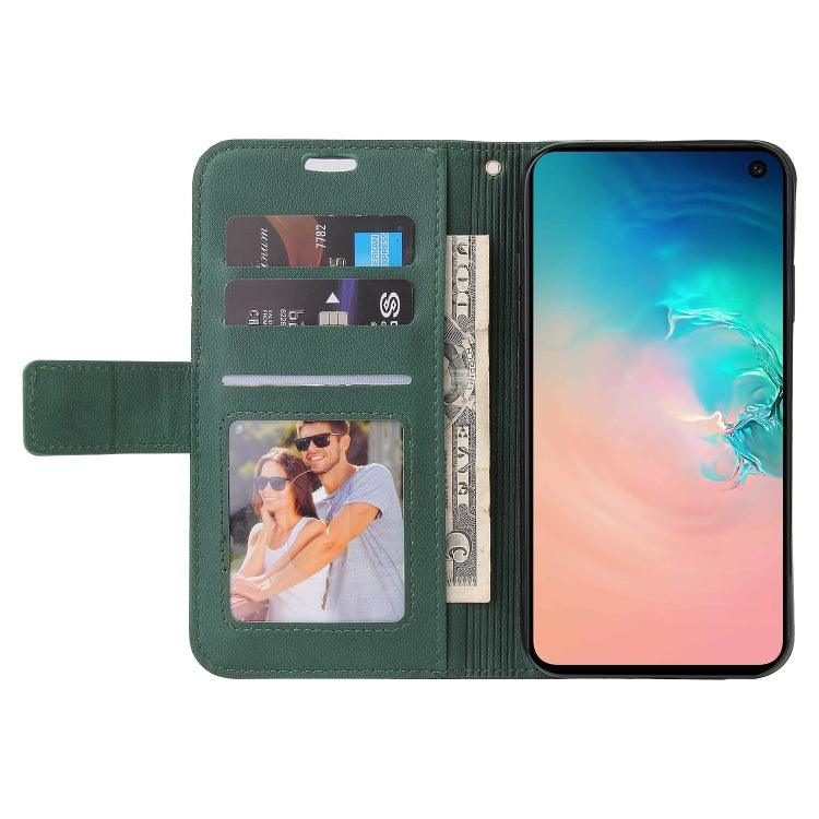 For Samsung Galaxy S10e GQUTROBE Right Angle Leather Phone Case(Green) - Galaxy Phone Cases by GQUTROBE | Online Shopping UK | buy2fix