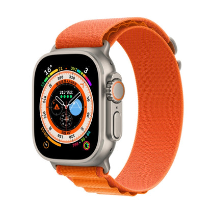 Nylon Loop Watch Band For Apple Watch 46mm / 49mm / 45mm / 44mm(Orange) - Watch Bands by buy2fix | Online Shopping UK | buy2fix