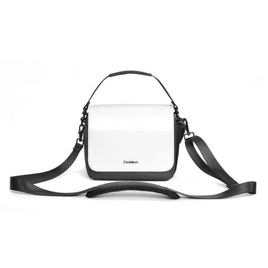 CADeN D73 Camera Sling Bag Water-resistant Shockproof Camera Handbag, Size:23.5 x 14 x 19cm Black White - Camera Accessories by CADeN | Online Shopping UK | buy2fix