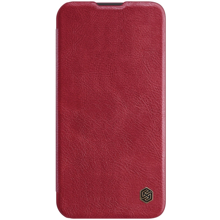 For iPhone 14 Pro NILLKIN QIN Series Pro Crazy Horse Texture Leather Case(Red) - iPhone 14 Pro Cases by NILLKIN | Online Shopping UK | buy2fix