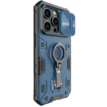 For iPhone 14 Pro NILLKIN Shockproof CamShield Armor Protective Case(Blue) - iPhone 14 Pro Cases by NILLKIN | Online Shopping UK | buy2fix