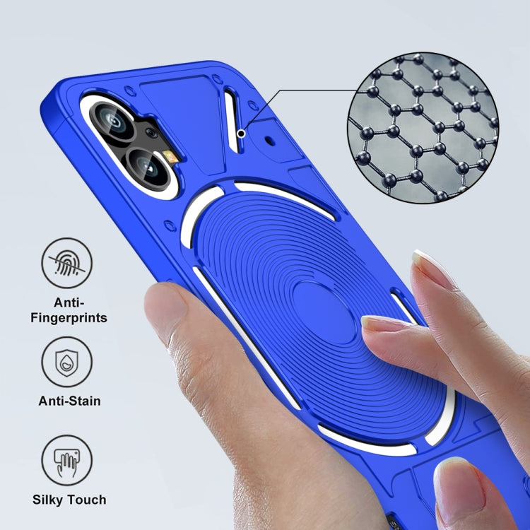 For Nothing Phone 1 GKK Three Stage Splicing Full Coverage PC Phone Case(Blue) - More Brand by GKK | Online Shopping UK | buy2fix