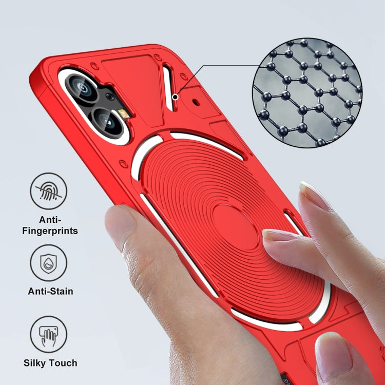 For Nothing Phone 1 GKK Three Stage Splicing Full Coverage PC Phone Case(Red) - More Brand by GKK | Online Shopping UK | buy2fix