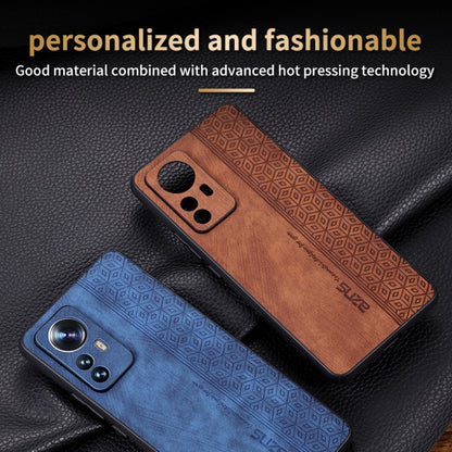 For Xiaomi 12 Pro / 12S Pro AZNS 3D Embossed Skin Feel Phone Case(Purple) - 12 Pro Cases by AZNS | Online Shopping UK | buy2fix