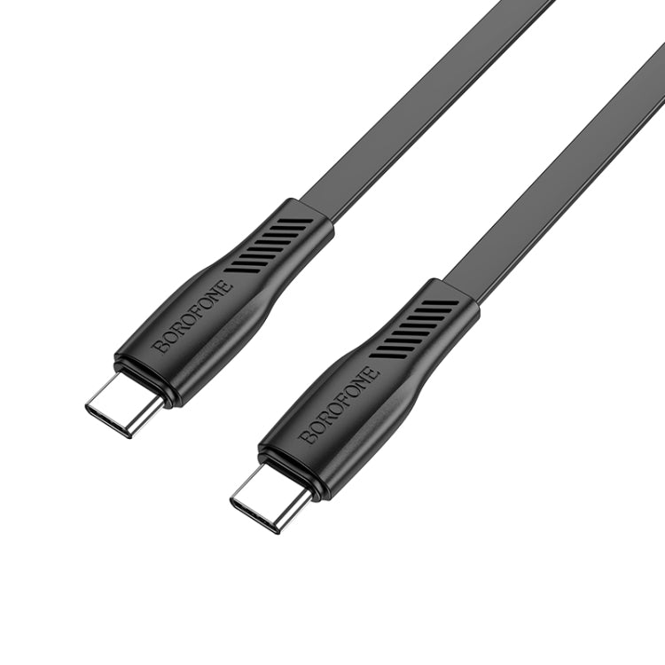 Borofone BX85 1m 60W USB-C / Type-C to Type-C Auspicious Charging Data Cable(White) -  by Borofone | Online Shopping UK | buy2fix