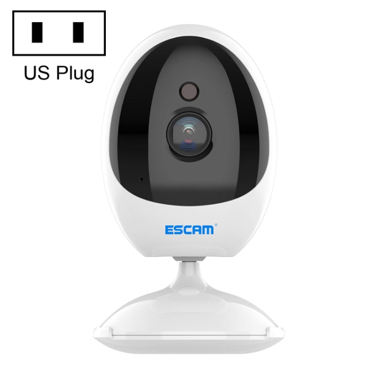 ESCAM QF006 3MP 1296P HD Indoor Wireless PTZ IP Camera IR Night Vision AI Humanoid Detection Home Security CCTV Monitor, Plug Type:US Plug(White) - Mini Camera by ESCAM | Online Shopping UK | buy2fix