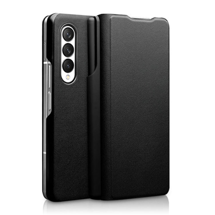 For Samsung Galaxy Z Fold3 5G/W22 5G QIALINO Magnetic Genuine Leather Phone Case(Black) - Galaxy Phone Cases by QIALINO | Online Shopping UK | buy2fix