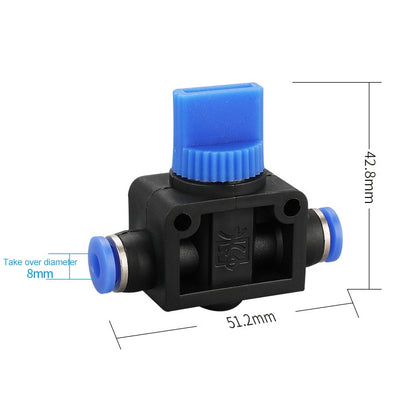 HVFF-12 LAIZE Manual Valve Pneumatic Quick Fitting Connector -  by LAIZE | Online Shopping UK | buy2fix