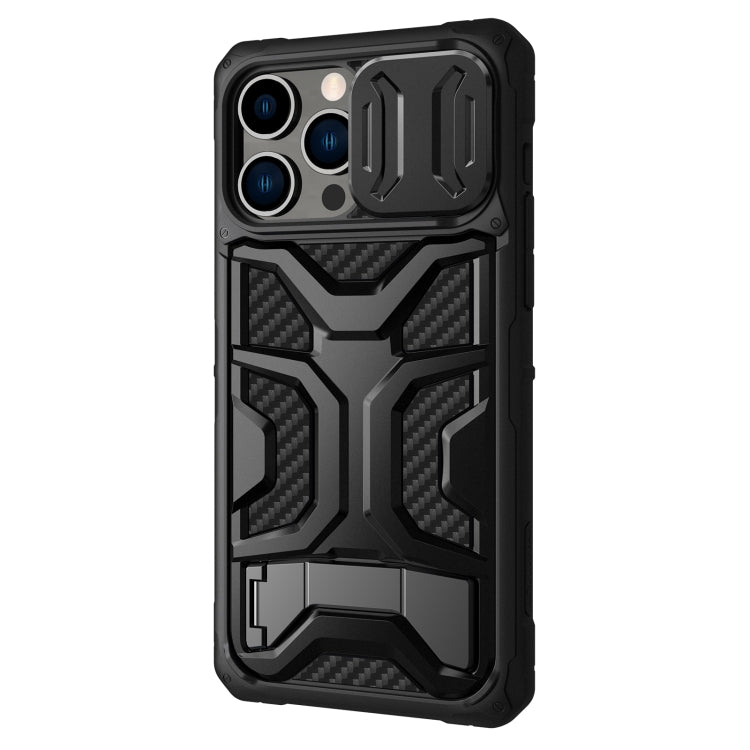 For iPhone 14 Pro Max NILLKIN Sliding Camera Cover Design TPU + PC Phone Case(Black) - iPhone 14 Pro Max Cases by NILLKIN | Online Shopping UK | buy2fix