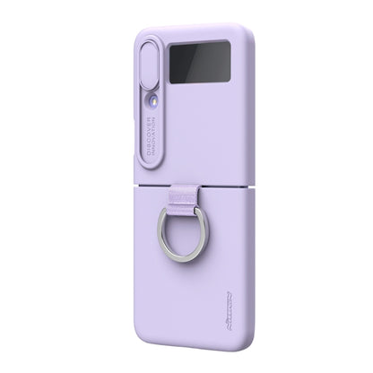 For Samsung Galaxy Z Flip4 5G NILLKIN CamShield Liquid Silicone + PC Full Coverage Case(Purple) - Galaxy Z Flip4 5G Cases by NILLKIN | Online Shopping UK | buy2fix