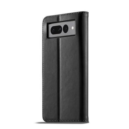 For Google Pixel 7 LC.IMEEKE Calf Texture Horizontal Flip Leather Case(Black) - Google Cases by LC.IMEEKE | Online Shopping UK | buy2fix