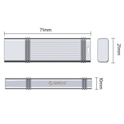 ORICO USB Flash Drive, Read: 100MB/s, Write: 50MB/s, Memory:256GB, Port:USB-A(Silver) - USB Flash Drives by ORICO | Online Shopping UK | buy2fix