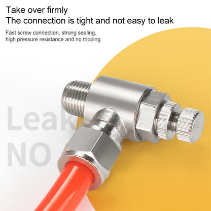 SL12-02 LAIZE Nickel Plated Copper Trachea Quick Fitting Throttle Valve Lock Female Connector -  by LAIZE | Online Shopping UK | buy2fix