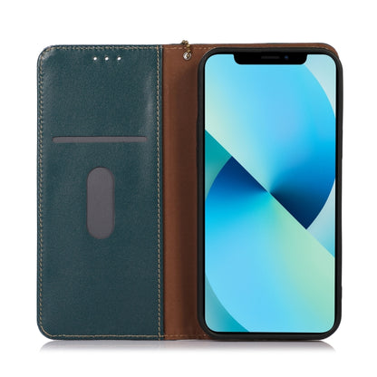 For Samsung Galaxy S23+ 5G KHAZNEH Nappa Top Layer Cowhide Leather Phone Case(Green) - Galaxy S23+ 5G Cases by buy2fix | Online Shopping UK | buy2fix