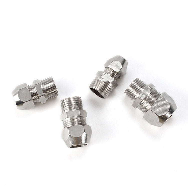 10pcs / Pack PC8-01 LAIZE Nickel Plated Copper Reducer Straight Pneumatic Quick Fitting Connector - Interface Series by LAIZE | Online Shopping UK | buy2fix