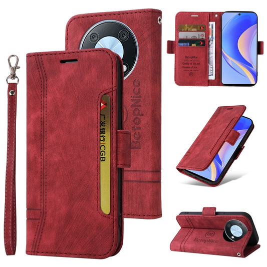 For Huawei nova Y90 / Enjoy 50 Pro BETOPNICE Dual-side Buckle Leather Phone Case(Red) - Huawei Cases by BETOPNICE | Online Shopping UK | buy2fix