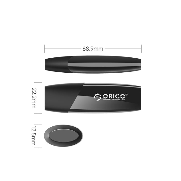 ORCIO USB3.0 U Disk Drive, Read: 100MB/s, Write: 15MB/s, Memory:64GB, Port:Type-C(Black) - USB Flash Drives by ORICO | Online Shopping UK | buy2fix