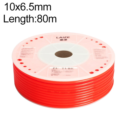 LAIZE Pneumatic Compressor Air Flexible PU Tube, Specification:10x6.5mm, 80m(Red) -  by LAIZE | Online Shopping UK | buy2fix