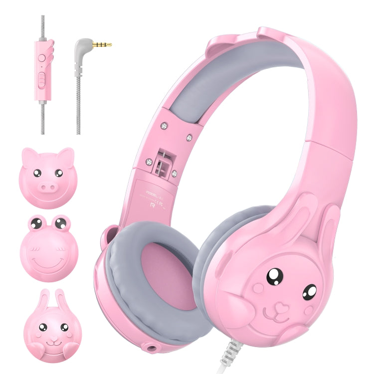 SoulBytes S31 Kids Wired Over-Ear Earphone with Microphone, Length: 1.5m(Pink) - Multimedia Headset by Soulbytes | Online Shopping UK | buy2fix