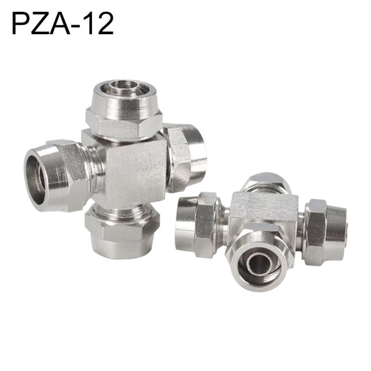 PZA-12 LAIZE Nickel Plated Copper Y-type Tee Pneumatic Quick Connector -  by LAIZE | Online Shopping UK | buy2fix