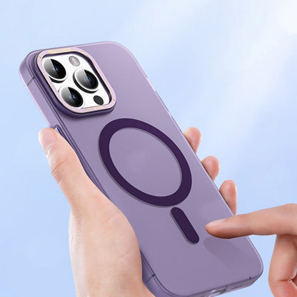 For iPhone 14 Pro TOTUDESIGN AA-194 Crystal Color Series Magsafe Magnetic Phone Case(Purple) - iPhone 14 Pro Cases by TOTUDESIGN | Online Shopping UK | buy2fix