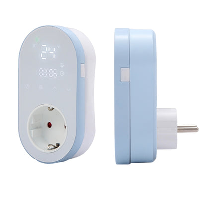BHT12-E Plug-in LED Thermostat Without WiFi, EU Plug(Blue) - Consumer Electronics by buy2fix | Online Shopping UK | buy2fix