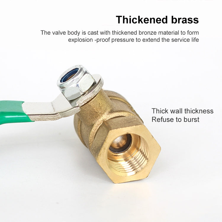 LAIZE Pneumatic Hose Connector Thickened Brass Ball Valve, Size:Double Inside 6 Point 3/4 inch -  by LAIZE | Online Shopping UK | buy2fix