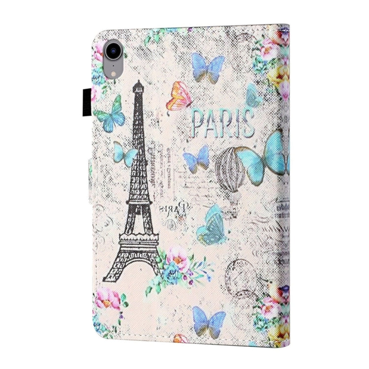 For iPad 2025 / 2022 Coloured Drawing Stitching Smart Leather Tablet Case(Tower and Butterflies) - iPad 2025 / 2022 Cases by buy2fix | Online Shopping UK | buy2fix