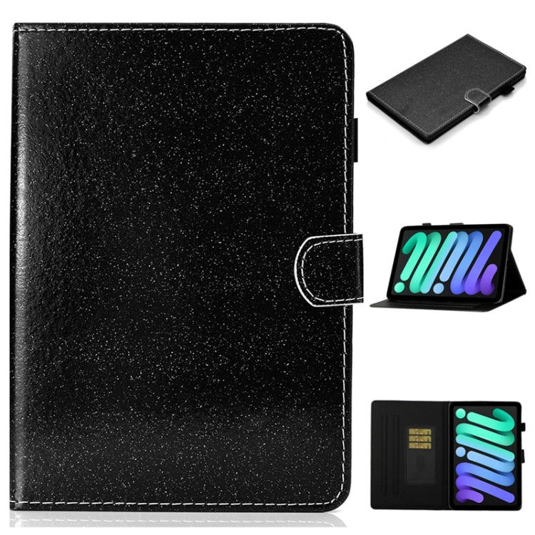 For iPad 2025 / 2022 Glossy Glitter Powder Horizontal Flip Leather Tablet Case(Black) - iPad 2025 / 2022 Cases by buy2fix | Online Shopping UK | buy2fix