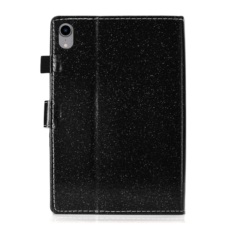 For iPad 2025 / 2022 Glossy Glitter Powder Horizontal Flip Leather Tablet Case(Black) - iPad 2025 / 2022 Cases by buy2fix | Online Shopping UK | buy2fix