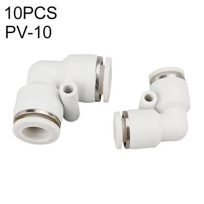 PV-10 LAIZE 10pcs PV Elbow Pneumatic Quick Fitting Connector -  by LAIZE | Online Shopping UK | buy2fix