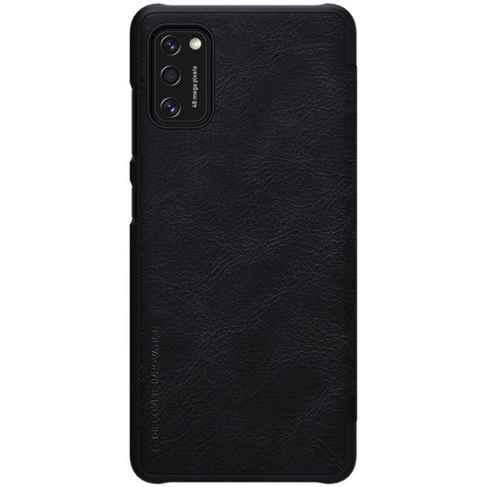 For Galaxy A41 NILLKIN QIN Series Crazy Horse Texture Horizontal Flip Leather Case With Card Slot(Black) - Galaxy Phone Cases by NILLKIN | Online Shopping UK | buy2fix