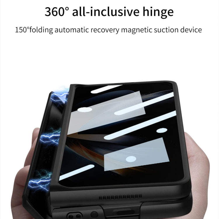 For Samsung Galaxy Z Fold4 GKK Magnetic Fold Full Coverage Anti Peep Phone Case(Silver) - Galaxy Z Fold4 5G Cases by GKK | Online Shopping UK | buy2fix
