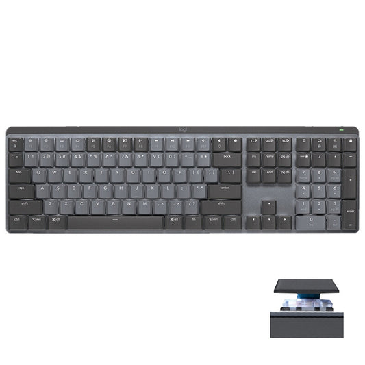 Logitech MX Mechanical Wireless Bluetooth Dual Mode Keyboard with Logi Bolt USB Receiver(Green Axis) - Wireless Keyboard by Logitech | Online Shopping UK | buy2fix