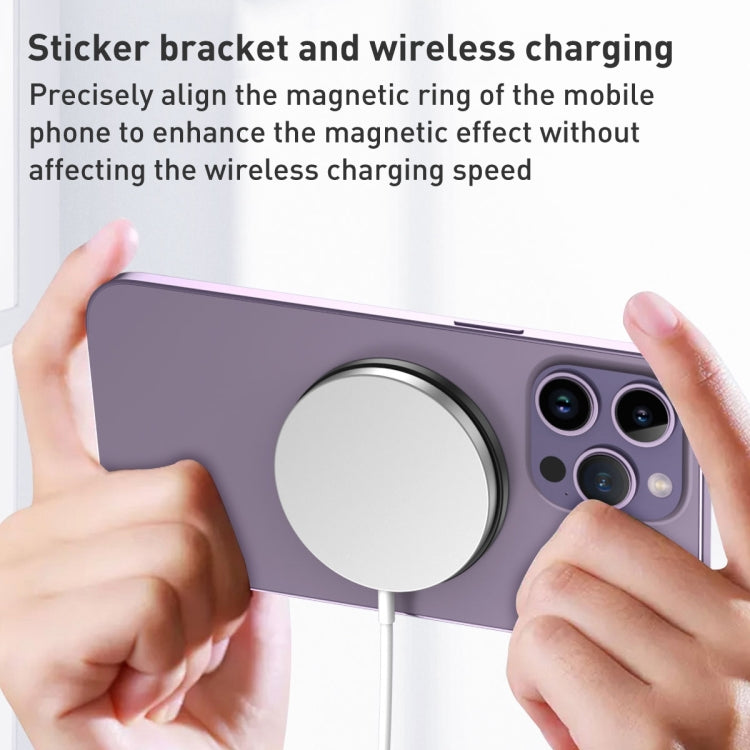 Car Magnetic Dual Axis Ring Phone Holder(Bright Purple) - Ring Holder by buy2fix | Online Shopping UK | buy2fix