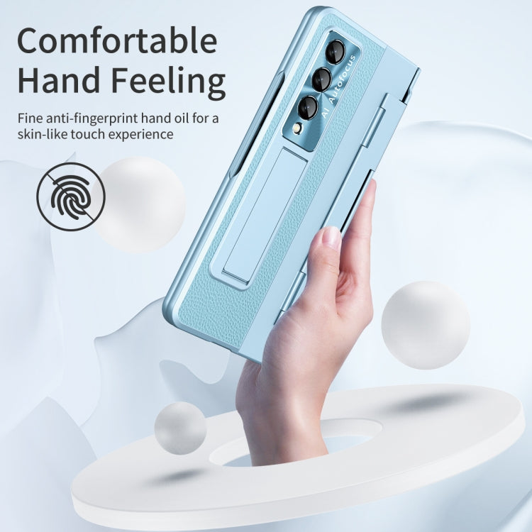 For Samsung Galaxy Z Fold4 Integrated Full Coverage Phone Case with Hinge(Blue) - Galaxy Z Fold4 5G Cases by buy2fix | Online Shopping UK | buy2fix