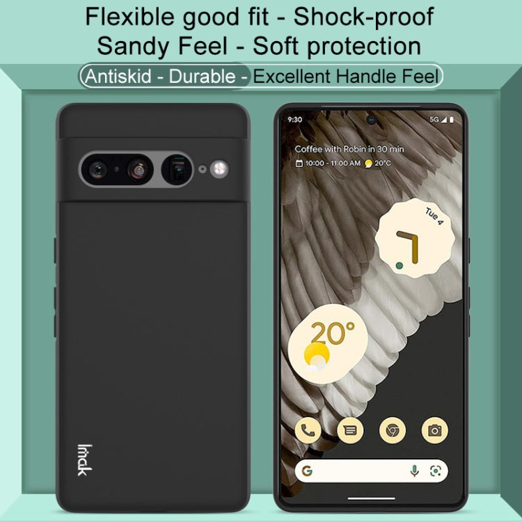 For Google Pixel 7 Pro imak UC-3 Series Shockproof Frosted TPU Phone Case(Black) - Google Cases by imak | Online Shopping UK | buy2fix