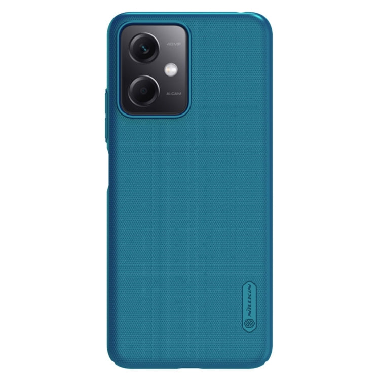 For Xiaomi Redmi Note 12 China NILLKIN Frosted PC Phone Case(Blue) - Xiaomi Cases by NILLKIN | Online Shopping UK | buy2fix