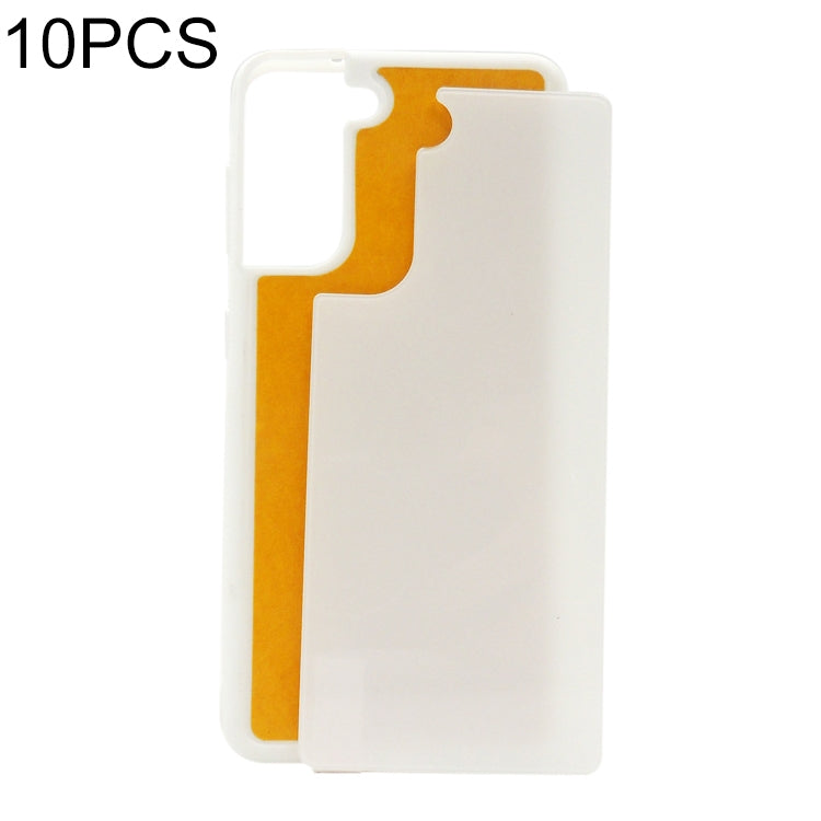 For Samsung Galaxy S21 5G 10pcs Thermal Transfer Glass Phone Case(Transparent) - Galaxy S21 5G Cases by buy2fix | Online Shopping UK | buy2fix