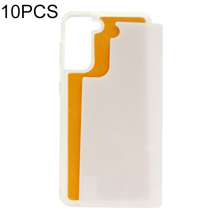 For Samsung Galaxy S21 Ultra 5G 10pcs Thermal Transfer Glass Phone Case(White) - Galaxy S21 Ultra 5G Cases by buy2fix | Online Shopping UK | buy2fix
