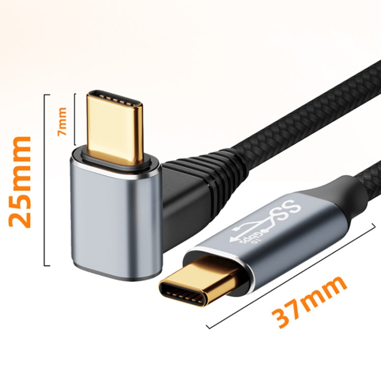 For Steam Deck Gen 100W USB-C/Type-C Male to USB-C/Type-C Female Stereo Curved Extension Cable, Length:1m - Accessories by buy2fix | Online Shopping UK | buy2fix