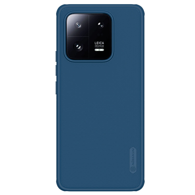 For Xiaomi 13 Pro NILLKIN Frosted Shield Pro PC + TPU Phone Case(Blue) - 13 Pro Cases by NILLKIN | Online Shopping UK | buy2fix