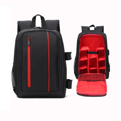 Outdoor Camera Backpack Waterproof Photography Camera Shoulders Bag, Size:45x32x18cm(Red) - Backpack by buy2fix | Online Shopping UK | buy2fix