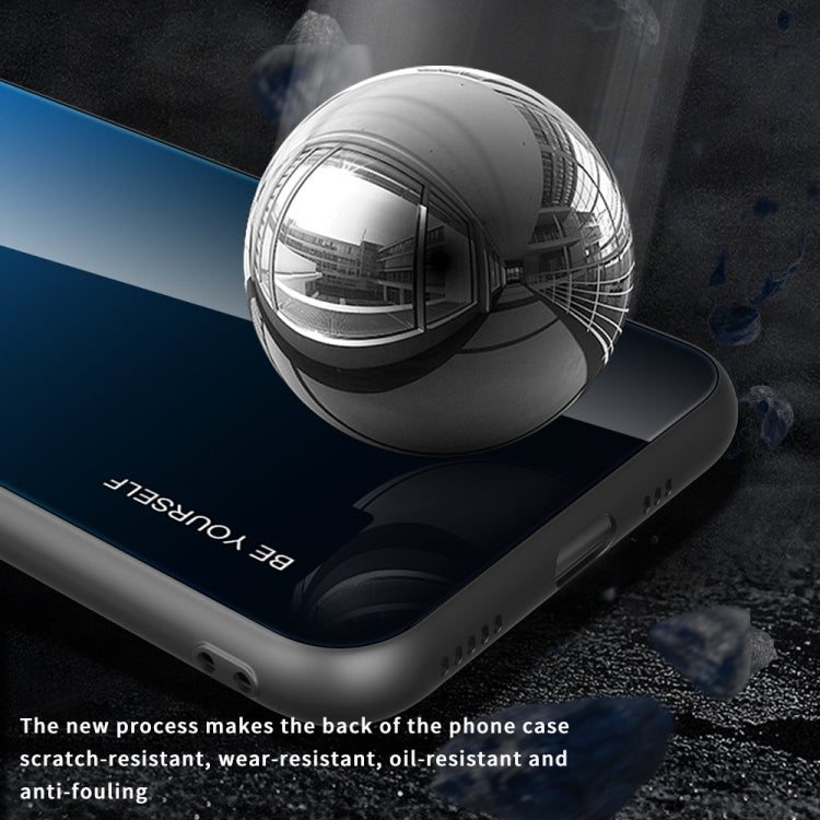 For Xiaomi Redmi 12C Gradient Color Glass Phone Case(Aurora Blue) - Xiaomi Cases by buy2fix | Online Shopping UK | buy2fix