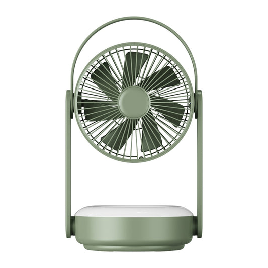 WT-F62 Outdoor Portable USB Charging Air Cooling Fan with LED Night Lamp(Army Green) - Consumer Electronics by buy2fix | Online Shopping UK | buy2fix