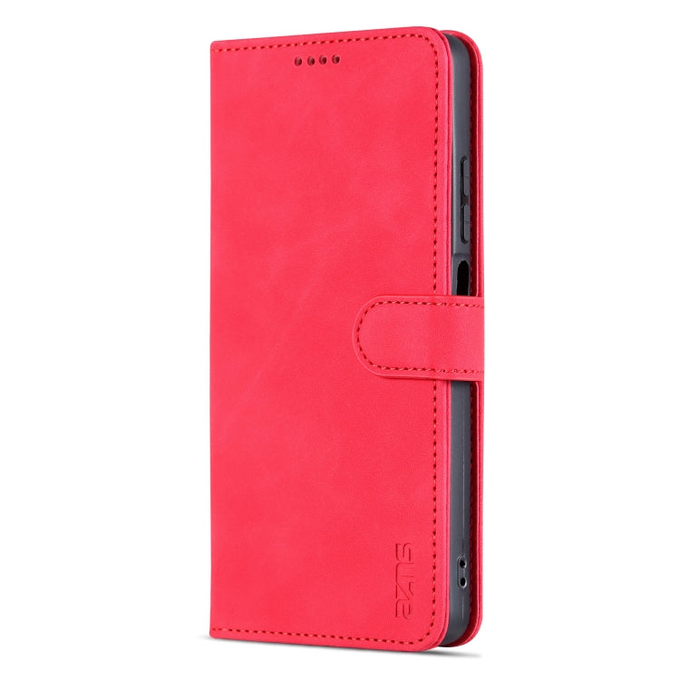 For Xiaomi Redmi Note 12 Pro 5G Global / China / Note 12 Pro 5G Speed / Poco X5 Pro AZNS Skin Feel Calf Texture Flip Leather Phone Case(Red) - Xiaomi Cases by AZNS | Online Shopping UK | buy2fix