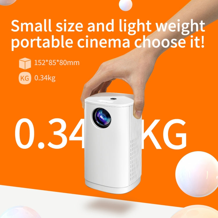 T1 480x360 800 Lumens Portable Mini LED Projector, Specification:UK Plug(White) - Consumer Electronics by buy2fix | Online Shopping UK | buy2fix