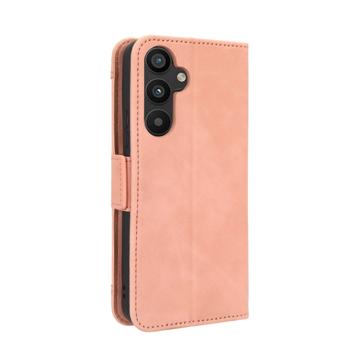 For Samsung Galaxy A34 5G Skin Feel Calf Texture Card Slots Leather Phone Case(Pink) - Galaxy Phone Cases by buy2fix | Online Shopping UK | buy2fix